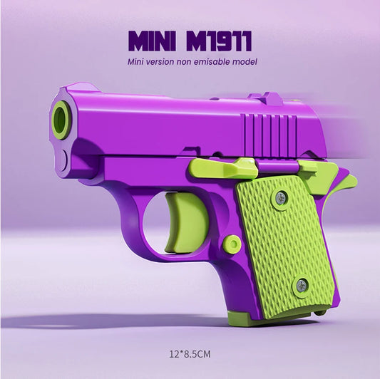 Mini 1911 Children'S Toy Gun 3D Printing Fidget Toy for Kids Adults Stress Relief Toy Christmas Gift